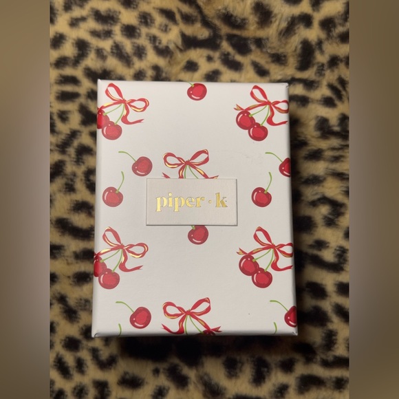 NIB Piper K Cherry Colorful Rhinestone Drop Dangle Earrings-Lightweight - Picture 5 of 6